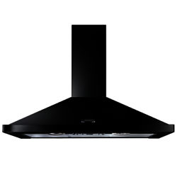 Rangemaster LEIHDC110BC Chimney Cooker Hood, Black